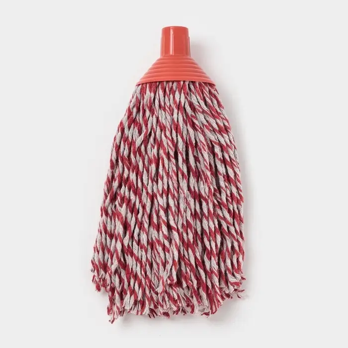 Насадка для швабры веревочная Доляна, х/б 300 г, длина нити 33 см, МИКС