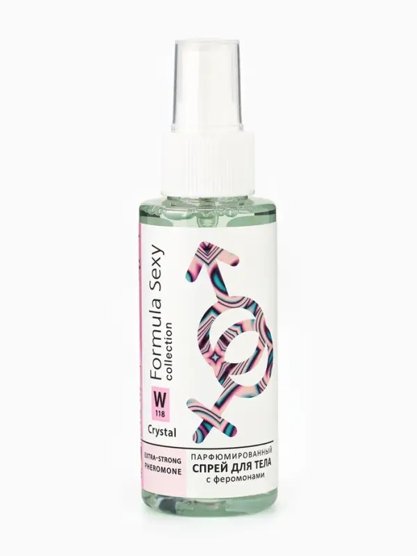 Мист парфюмированный спрей с феромонами для тела Formula Sexy Crystal W118, 100 мл (по мотивам Bright Crystal (Versace)