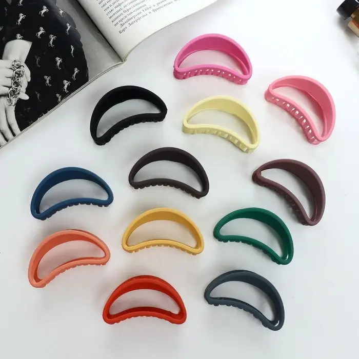 Крабик для волос «Фрида», дуга матовый, 6.5 см, МИКС Крабик для волос «Фрида», дуга матовый, 6.5 см, МИКС