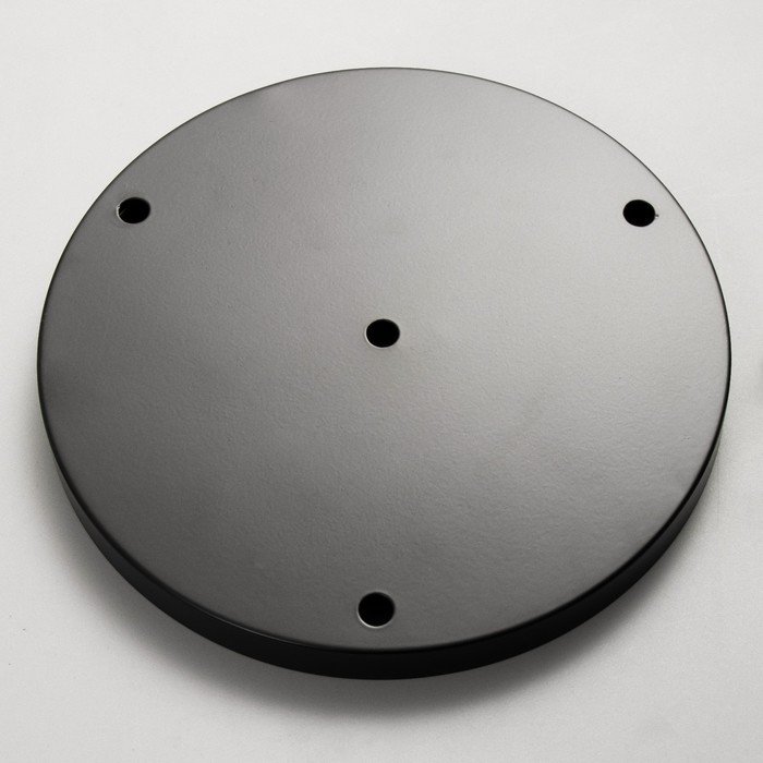 Основание для светильника Основание для светильника "Круг-3" черный 23,5х23,5х2см