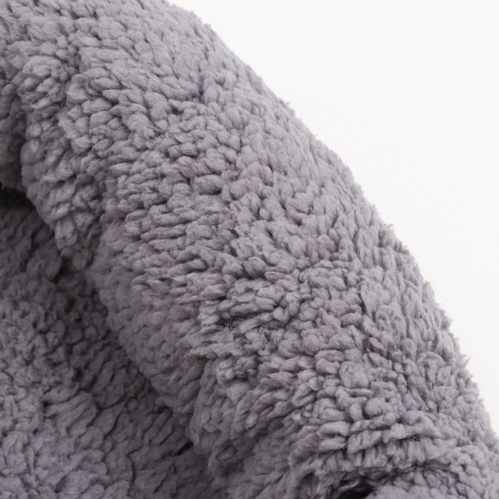 Лежанка для собак и кошек  Лежанка для собак и кошек "Уют", мягкий мех, 45 х 35 х 11 см, серая