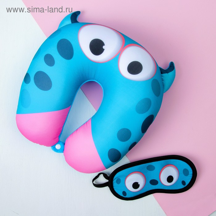 Подголовник-антистресс «Монстрик», с маской Подголовник-антистресс «Монстрик», с маской