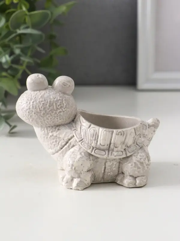 Фигура с подставкой для мелочей «Черепаха», 7.5×10×6 см, под камень