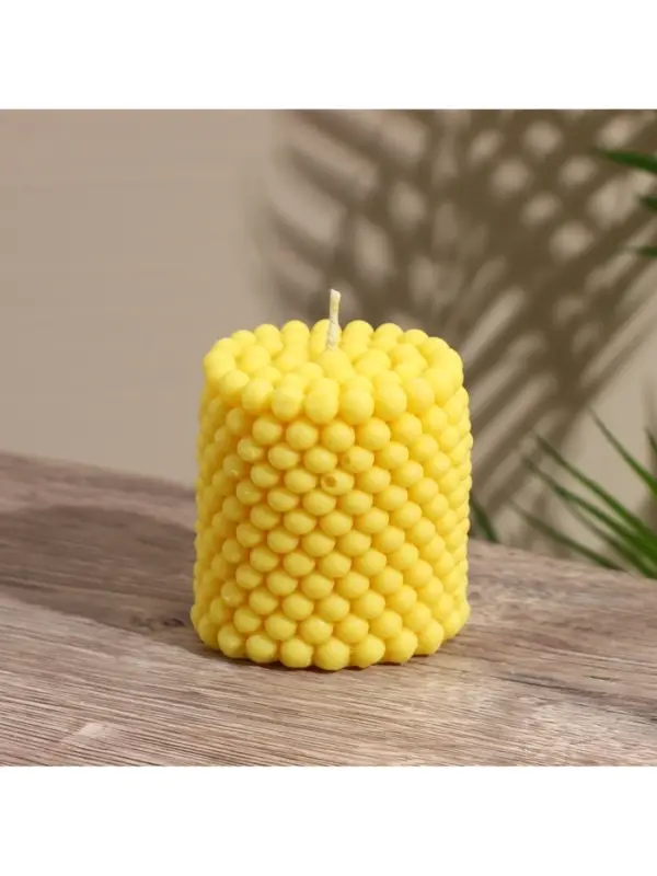 Свеча фигурная формовая &laquo;Столб шарики&raquo;, 6&times;6&times;7 см, соевый воск, МИКС