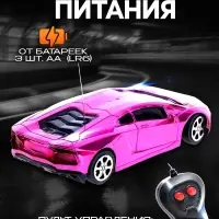 Машинка на пульте управления &laquo;Шоукар&raquo;, радиоуправление, работает от батареек, розовая