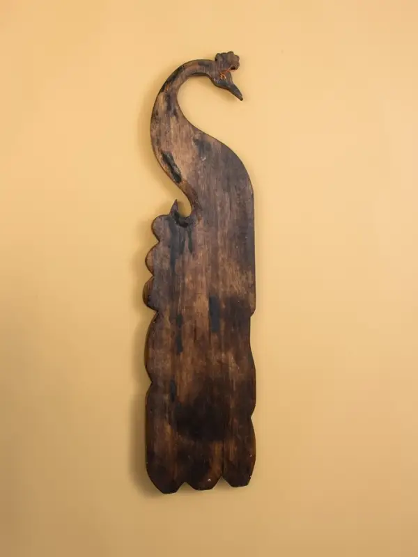 Панно настенное &laquo;Павлин&raquo;, 100 см, дерево албезия