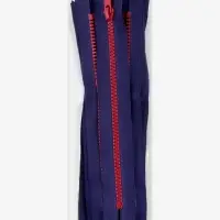 Молния &laquo;Трактор&raquo;, №5, неразъёмная, замок автомат, 20 см, синяя, красная