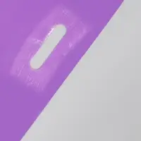 Пакет с вырубной усиленной ручкой ПВД, Фиолетовый, 40&times;50 см, 45 мкм