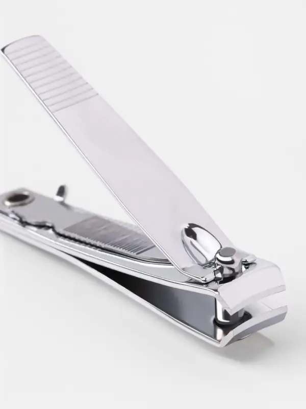 Кусачки книпсер маникюрные, с пилкой, 5.5 см, на блистере, с цепочкой