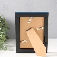 Фоторамка пластик 10х15 см "Остин" иссиня-чёрный 18,5х13,5х1,5 см