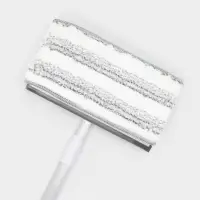 Щётка для окон, телескопическая алюминиевая ручка 59(103) см, водосгон 20.5 см, насадка из микрофибры 20.5&times;12 см