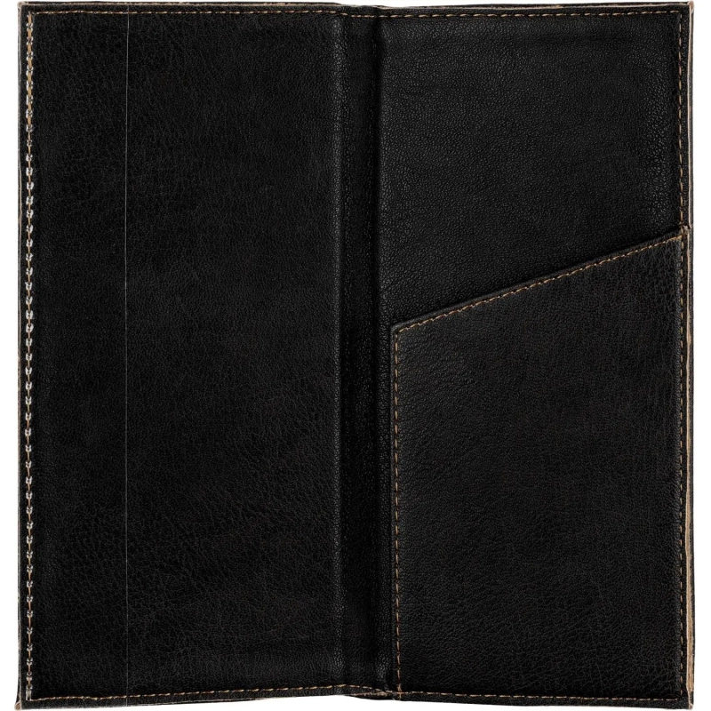 Папка адресная для счета с отстрочкой М.701 черная , кожзам