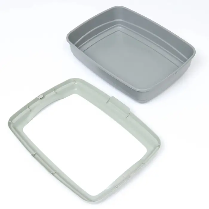 Лоток большой с бортиком Atlantis &laquo;Стандарт&raquo;, 43&times;33&times;12.5 см, серый