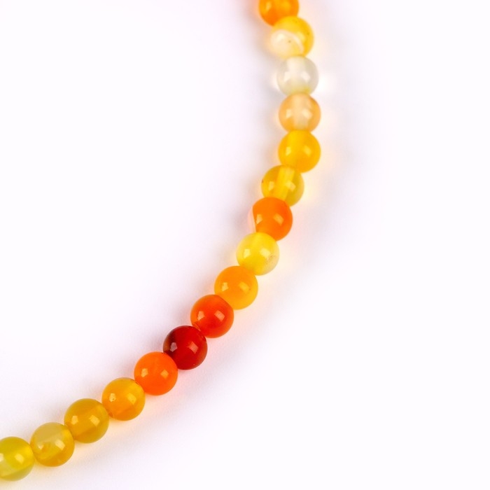 Бусины из натурального камня «Жёлтый агат» набор 90 шт., размер 1 шт. — 4 мм Бусины из натурального камня «Жёлтый агат» набор 90 шт., размер 1 шт. — 4 мм