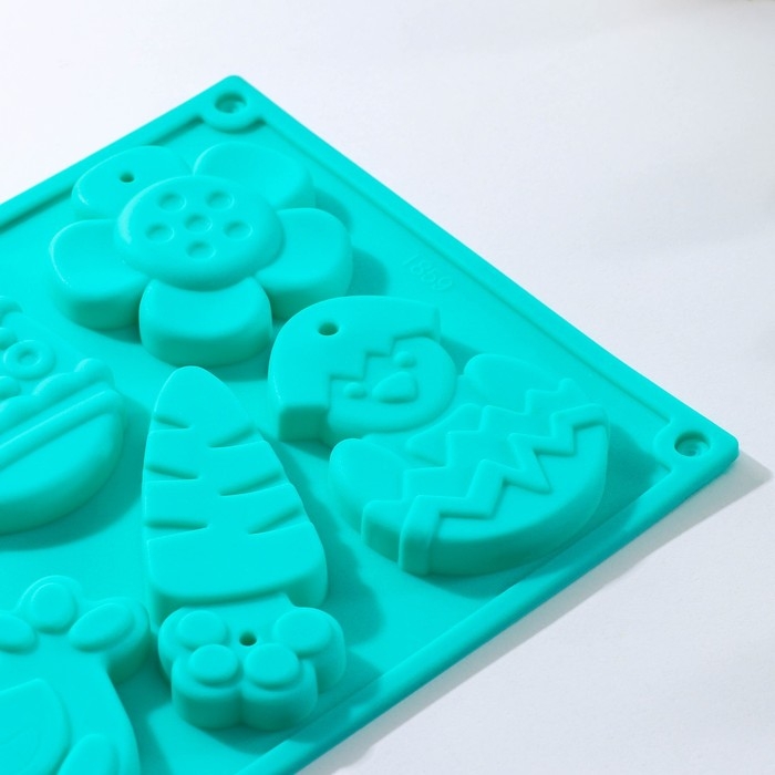 Форма для шоколада Доляна «Животные», силикон, 30×17×1 см, 8 ячеек (7,7×6 см), цвет МИКС Форма для шоколада Доляна «Животные», силикон, 30×17×1 см, 8 ячеек (7,7×6 см), цвет МИКС