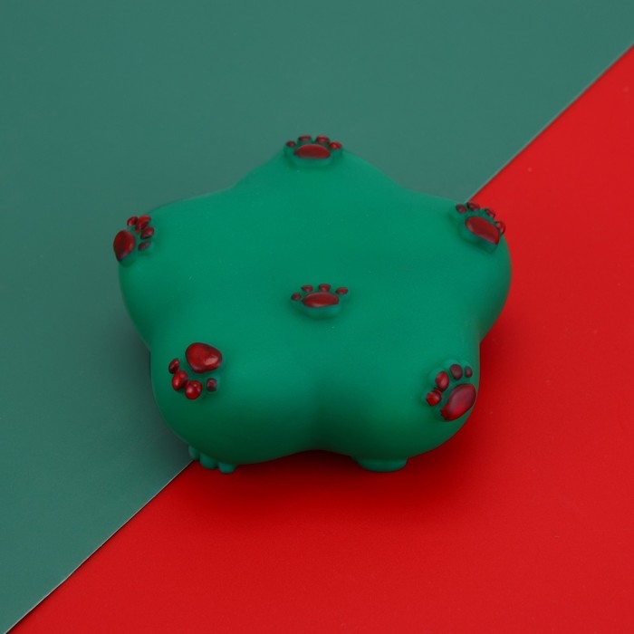 Новый год. Игрушка пищащая Новый год. Игрушка пищащая "Новогодняя звезда" для собак, 8 х 3 см