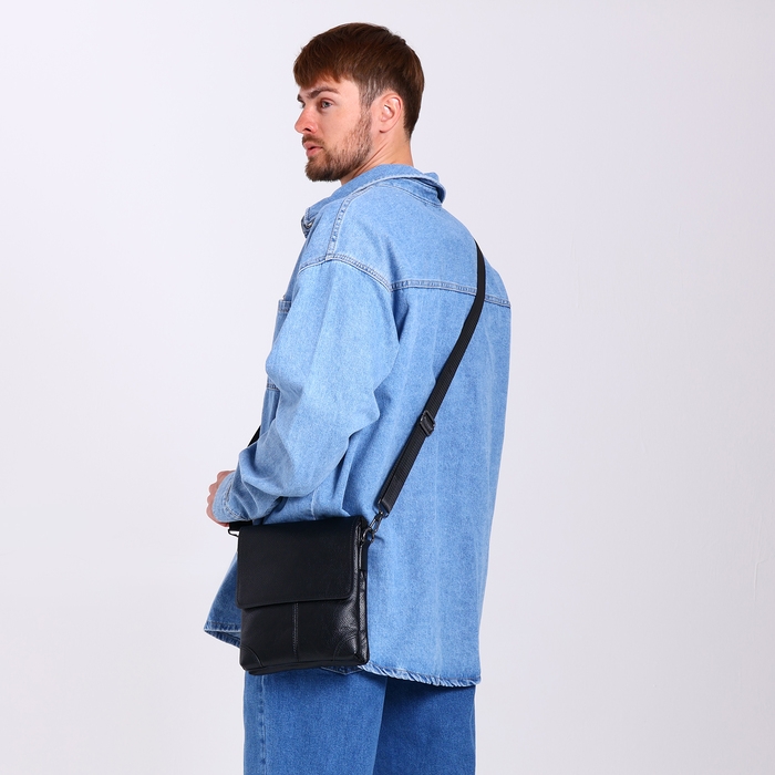 Сумка мужская, цвет чёрный Сумка мужская, цвет чёрный