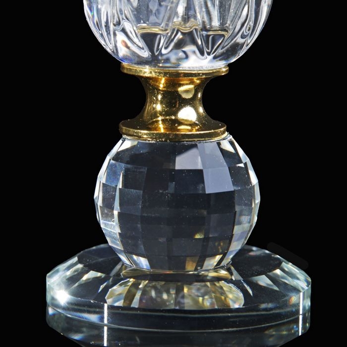 Подсвечник стекло на 1 свечу Подсвечник стекло на 1 свечу "Цветочек с шариком" 7,7х6,8х6,8 см