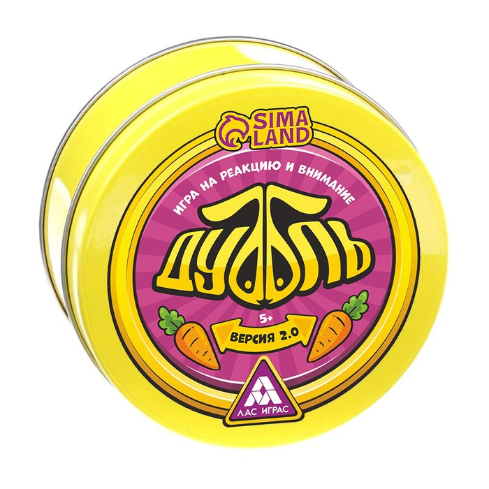 Настольная игра на реакцию и внимание «Дуббль. Версия 2.0», 55 карт, 5+ Настольная игра на реакцию и внимание «Дуббль. Версия 2.0», 55 карт, 5+