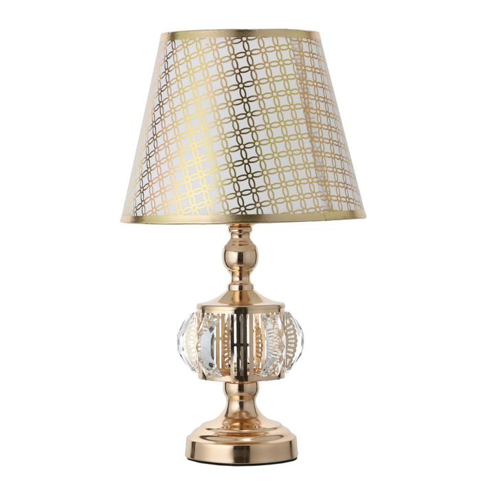 Настольная лампа с подсветкой 16682/1 E27 40Вт золото RISALUX