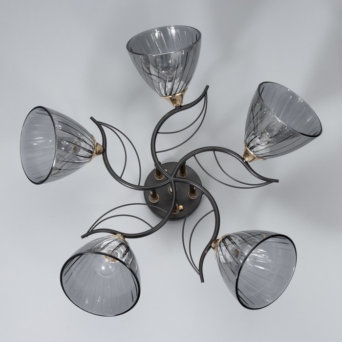 Люстра Люстра "Сальма" 5хЕ27 40Вт черный 58х58х24см BayerLux