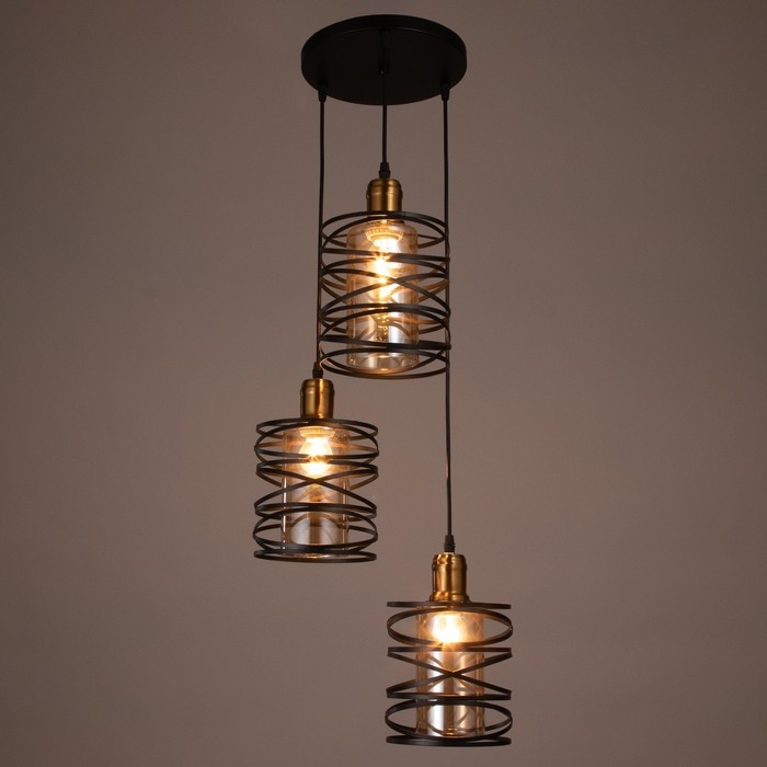 Светильник 2096/3BK E27 40Вт черный Светильник 2096/3BK E27 40Вт черный