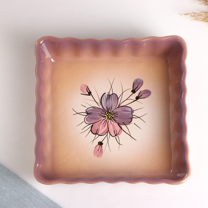 Емкость для запекания  Емкость для запекания "Волна квадратная" 0,9л / 6х20х20см, нежность