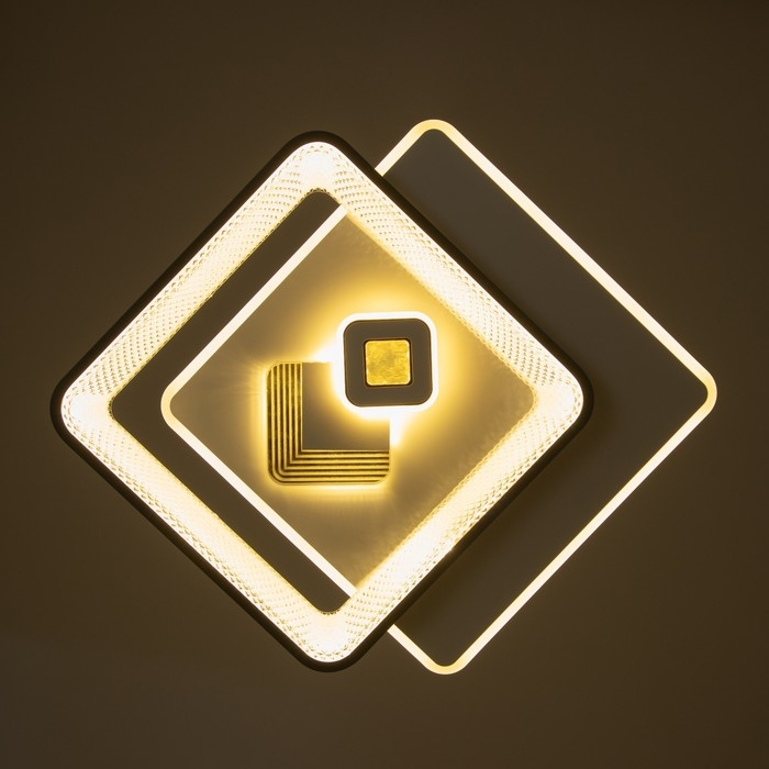 Светильник Светильник "Вилса" LED 156Вт бело-чёрный 50х50х7 см BayerLux