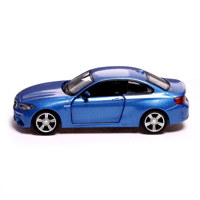 Машина металлическая BMW M2 COUPE, 1:32, инерция, открываются двери, цвет синий Машина металлическая BMW M2 COUPE, 1:32, инерция, открываются двери, цвет синий