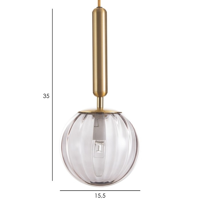 Светильник BayerLux Светильник BayerLux "Джавиер" Е14 40Вт золото-дымчатый 15х15х35-185 см