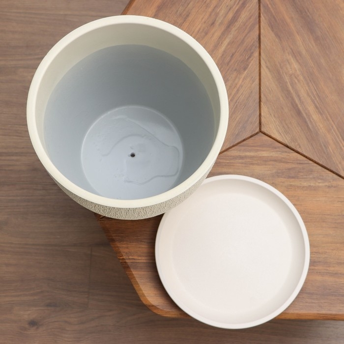 Горшок цветочный Горшок цветочный "Плиссе шампань бутон №8", 22 л