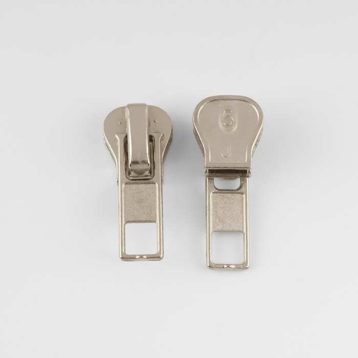 Бегунок автоматический для молнии «Трактор», №5, 10 шт, цвет никель Бегунок автоматический для молнии «Трактор», №5, 10 шт, цвет никель