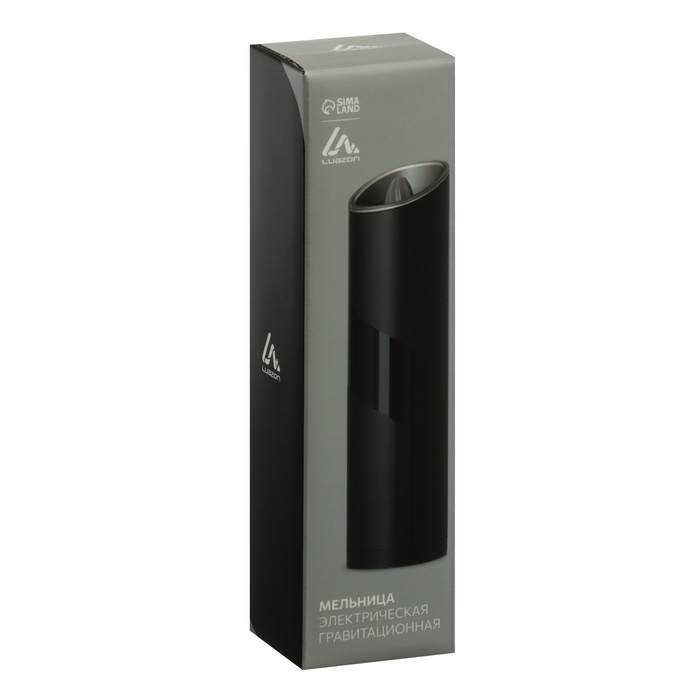 Мельница электрическая Luazon LET-006, гравитационная, 25 Вт, 85 мл, черная Мельница электрическая Luazon LET-006, гравитационная, 25 Вт, 85 мл, черная