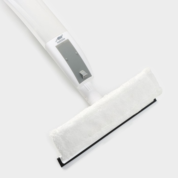 Щётка для окон с распылителем Raccoon, алюминиевая ручка, длина 116 см, водосгон 25 см, насадка их микрофибры 25×6 см Щётка для окон с распылителем Raccoon, алюминиевая ручка, длина 116 см, водосгон 25 см, насадка их микрофибры 25×6 см
