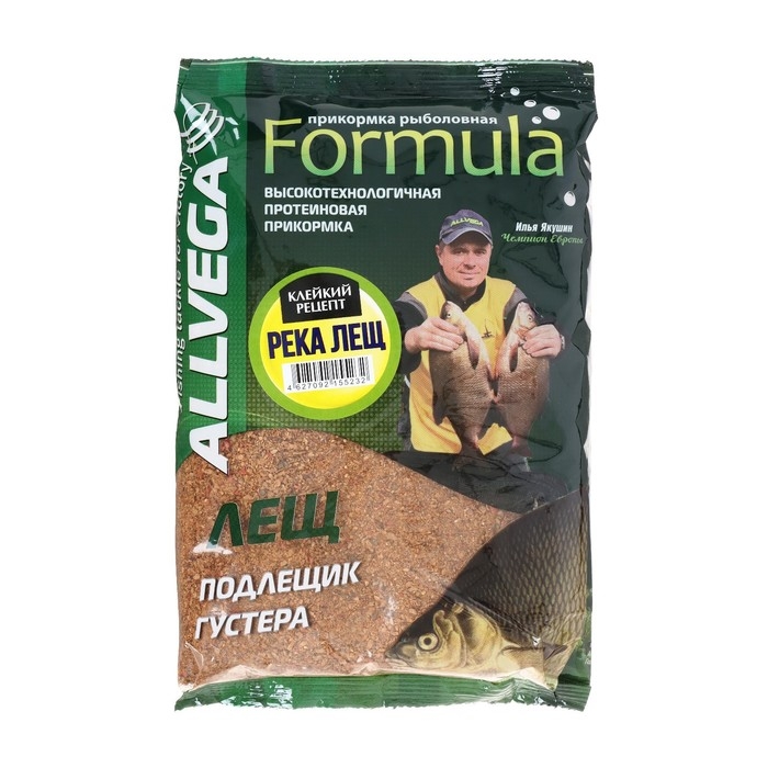 Прикормка Allvega Formula River Bream, река лещ, 900 г Прикормка Allvega Formula River Bream, река лещ, 900 г