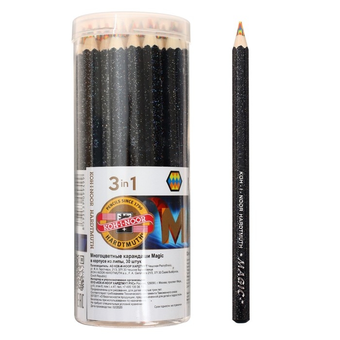 Карандаш с многоцветным грифелем Koh-I-Noor 3405/04, MAGIC Neon, 5,6 мм Карандаш с многоцветным грифелем Koh-I-Noor 3405/04, MAGIC Neon, 5,6 мм