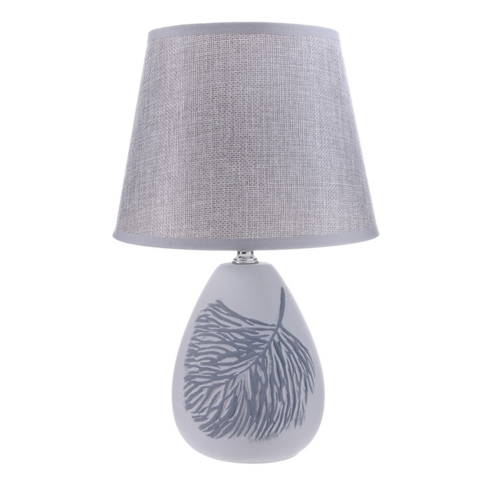 Лампа настольная "Лист" 1х40Вт E14 серый 20х20х32 см RISALUX