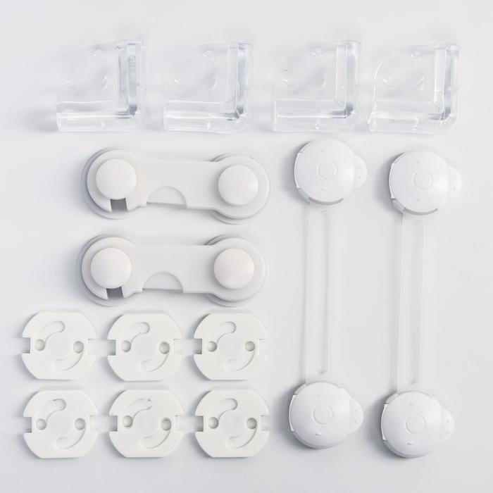 Набор блокираторов для детской безопасности: блокираторы, заглушки, уголки, 14 шт., Крошка Я