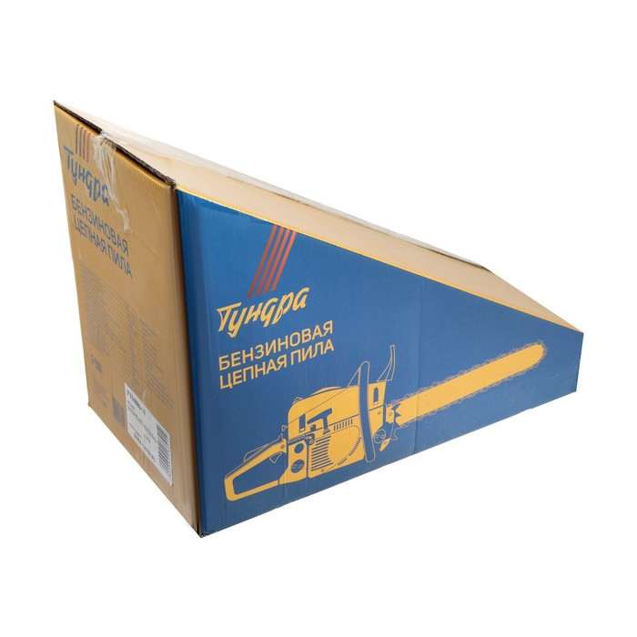 Бензопила ТУНДРА, 11500 об/мин, 450 мм, 18 Бензопила ТУНДРА, 11500 об/мин, 450 мм, 18", 72 звена, 0.325", 1.5 мм, 3.3 л.с., 52 см3