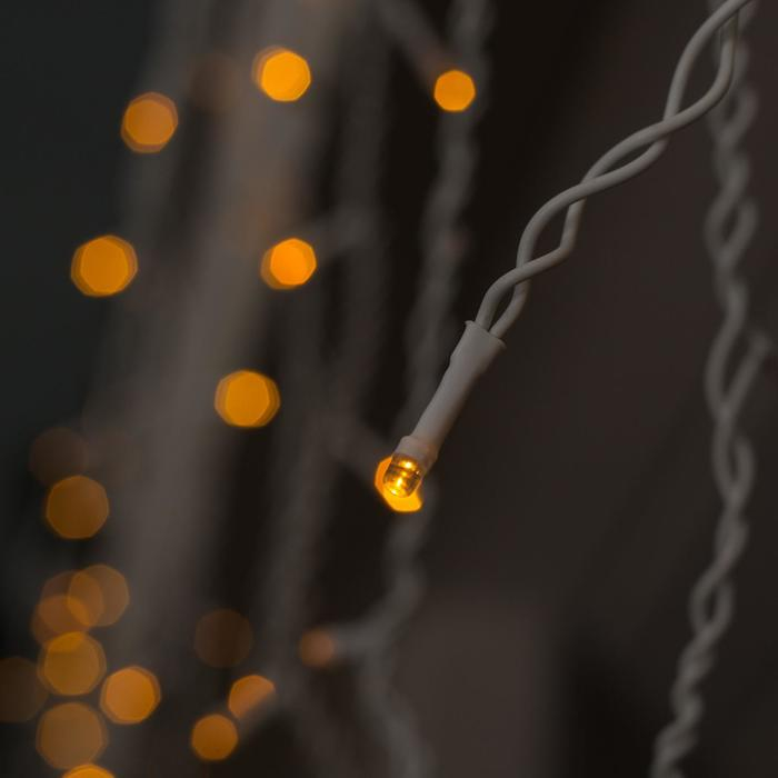 Гирлянда «Бахрома» 3 × 0.6 м, IP44, УМС, белая нить, 160 LED, свечение жёлтое, 220 В Гирлянда «Бахрома» 3 × 0.6 м, IP44, УМС, белая нить, 160 LED, свечение жёлтое, 220 В