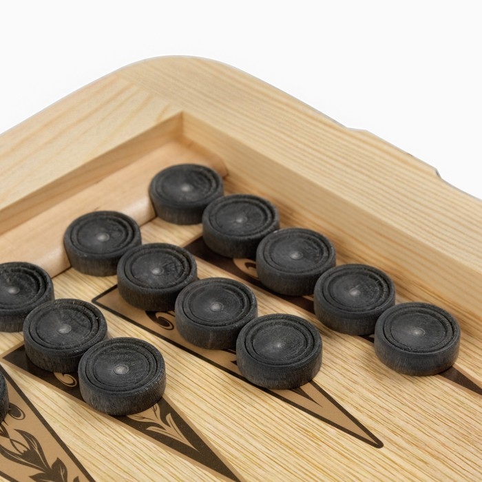 Нарды деревянные большие, настольная игра Нарды деревянные большие, настольная игра "Волк", 60 х 60 см, с шашками