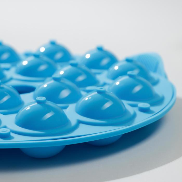 Форма для леденцов Доляна «Лолли-поп», силикон, 26×25×4 см, 18 ячеек (d=3,7 см), с палочками, цвет МИКС Форма для леденцов Доляна «Лолли-поп», силикон, 26×25×4 см, 18 ячеек (d=3,7 см), с палочками, цвет МИКС