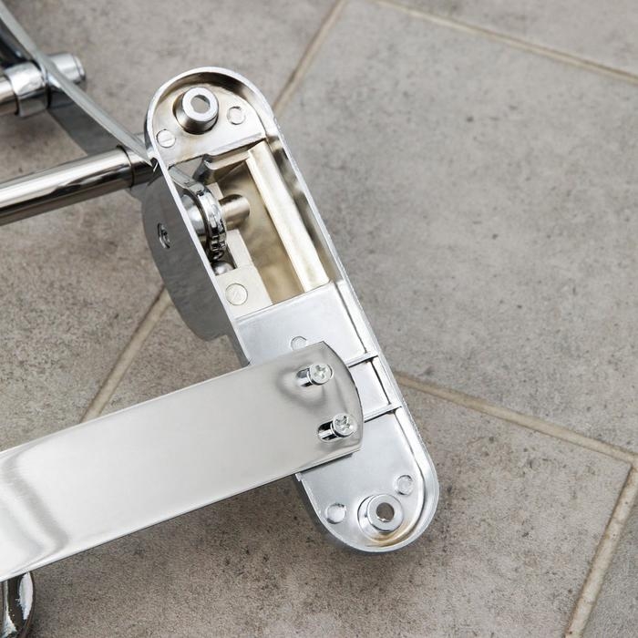 Полка откидная с держателем полотенец, 4 двойных крючка, 59,5×26×14 см, цвет хром Полка откидная с держателем полотенец, 4 двойных крючка, 59,5×26×14 см, цвет хром