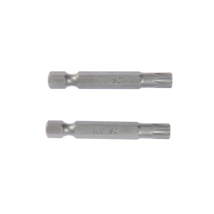 Биты ТУНДРА, намагниченные, сталь S2, T40 х 50 мм, 2 шт. Биты ТУНДРА, намагниченные, сталь S2, T40 х 50 мм, 2 шт.