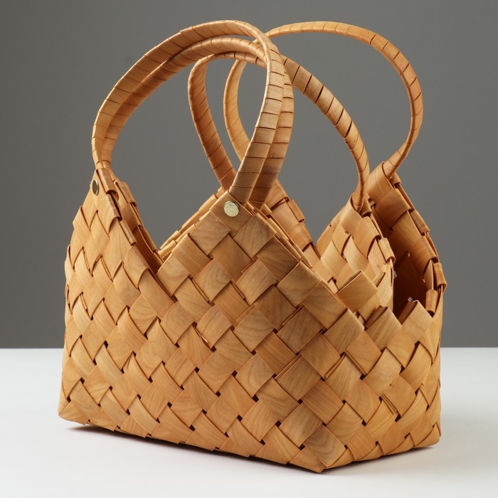 Набор корзин плетеных, 31х18х11х13/19/27 см, 24х17х14х11/17,5/25 см, 2 шт, секвойя Набор корзин плетеных, 31х18х11х13/19/27 см, 24х17х14х11/17,5/25 см, 2 шт, секвойя