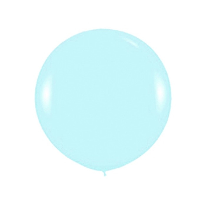 Шар латексный 36", пастель, цвет голубой, 1 шт.