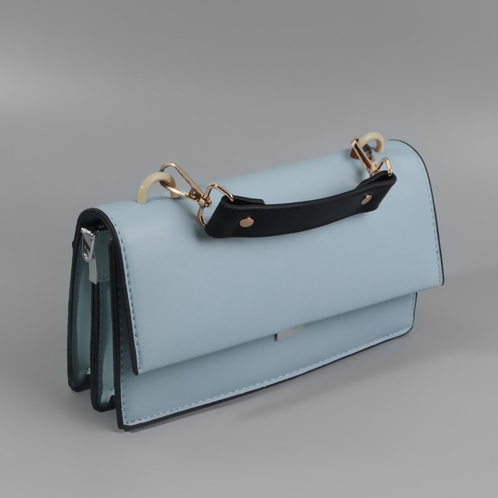 Ручка для сумки, с карабинами, 20 ± 1 см × 2,5 см, цвет чёрный/золотой Ручка для сумки, с карабинами, 20 ± 1 см × 2,5 см, цвет чёрный/золотой