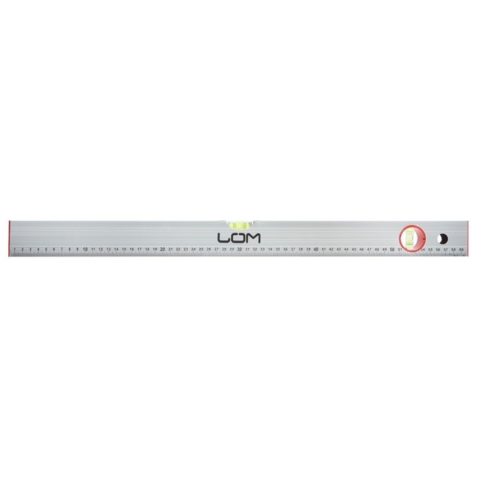 Уровень алюминиевый ЛОМ, 2 глазка, линейка, 600 мм Уровень алюминиевый ЛОМ, 2 глазка, линейка, 600 мм