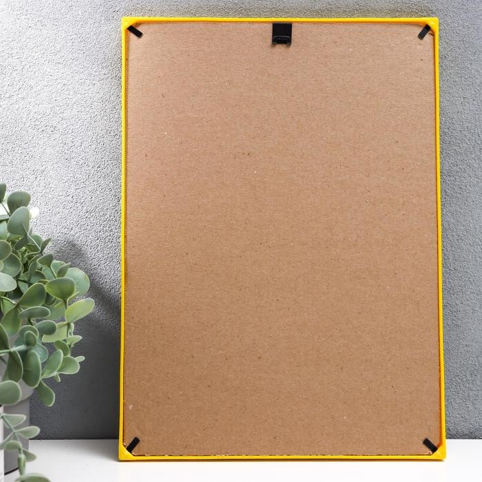 Фоторамка пластик L-3 21х30 см жёлтый (пластиковый экран) Фоторамка пластик L-3 21х30 см жёлтый (пластиковый экран)