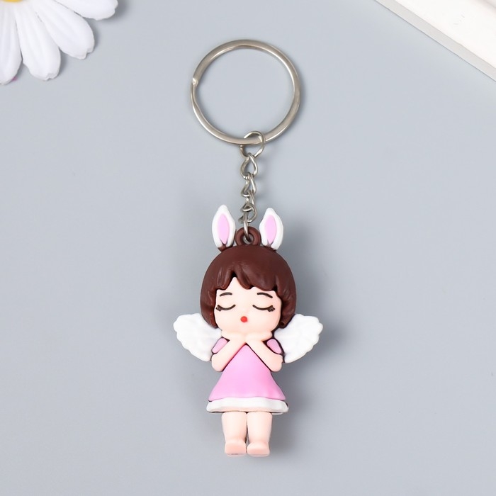 Брелок резина  Брелок резина "Малышка-ангелочек" МИКС 2,2х4,2х7 см